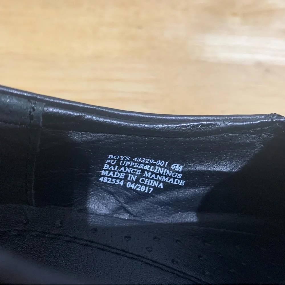 Kids Stacy Adams Danton‎ Bicycle Toe Slip On Loafer Dress Shoes Black Size 6M